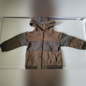 Mayoral dark moss zippered hoodie size 3T
